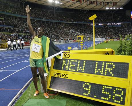 Nejrychlejí sprinter svta Usain Bolt a jeho nový svtový rekord